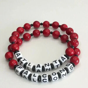Custom Made Atlanta Falcons Bracelets (set of 2)